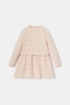 Robe-pull en tricot côtelé rose bébé fille Absorba