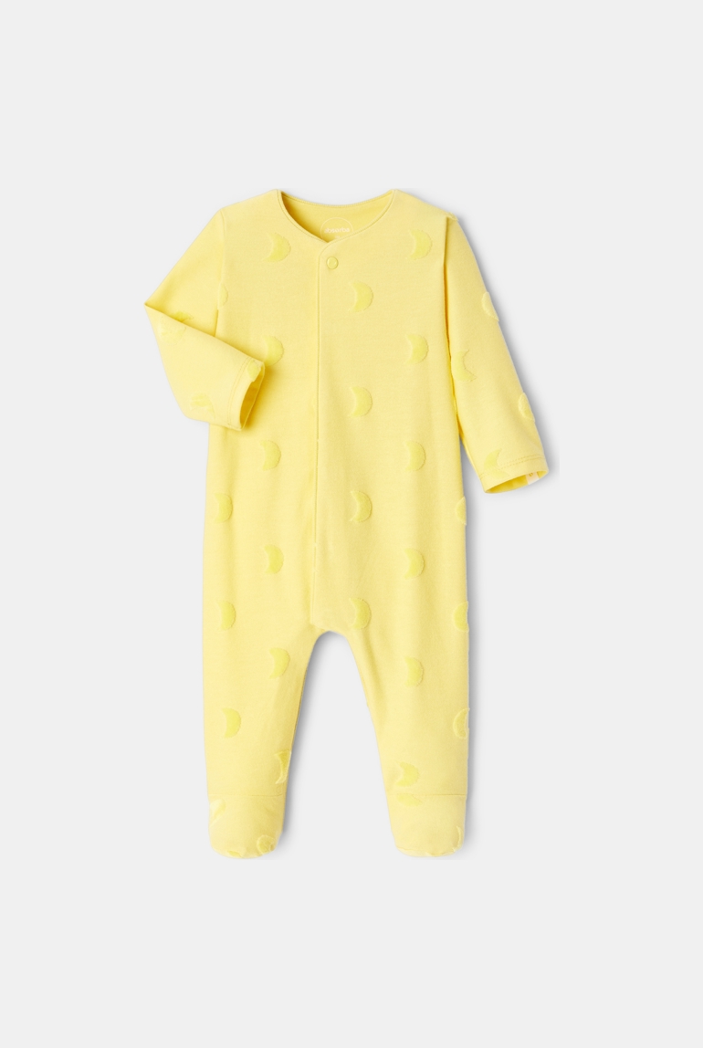 Dors-bien en velours jaune naissance Absorba 1