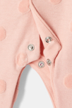 Dors-bien en velours dévoré rose naissance Absorba 3