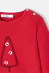 Pull de Noël en tricot rouge bébé garçon Absorba 2