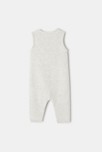 Combinaison sans manches en tricot point mousse blanc naissance Absorba 3
