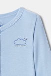 Pijama de algodón bío azul recién nacido Absorba 2