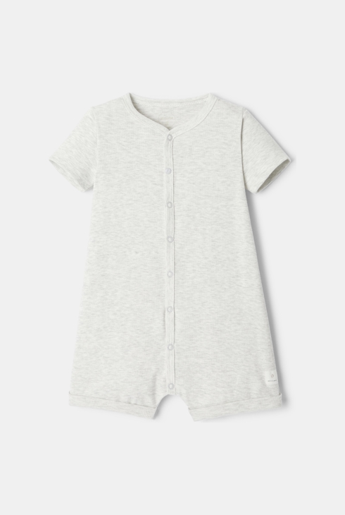 Pyjama court en coton blanc naissance Absorba 1