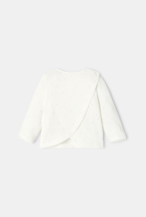 T-shirt à manches longues en coton bio naissance Absorba 2