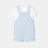 Ensemble bébé en jersey et molleton de coton bio bleu Absorba