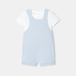 Ensemble bébé en jersey et molleton de coton bio bleu Absorba 1