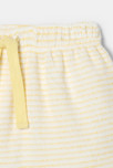 Short en coton éponge bio jaune naissance Absorba 2