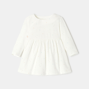 Robe à manches longues en coton bio naissance Absorba 1