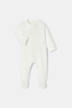 Dors-bien en interlock blanc naissance Absorba