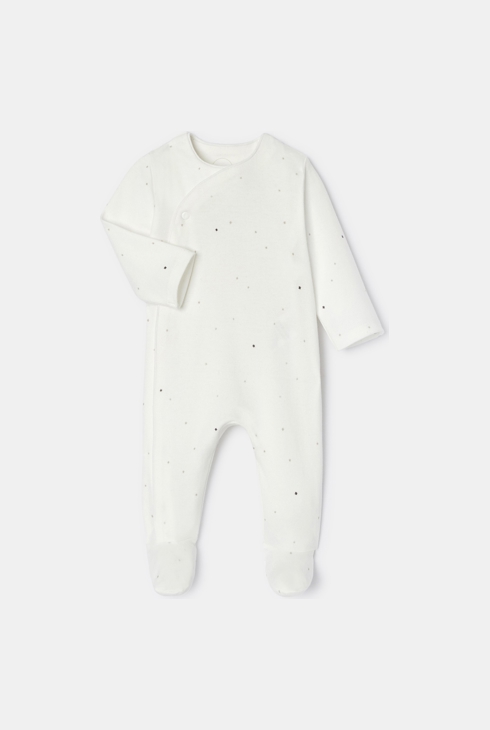 Dors-bien en interlock blanc naissance Absorba 1