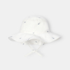 Chapeau en coton bio blanc mixte Absorba