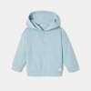 Veste à capuche en coton turquoise mixte Absorba