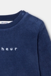 Sweat en coton bleu mixte Absorba 2