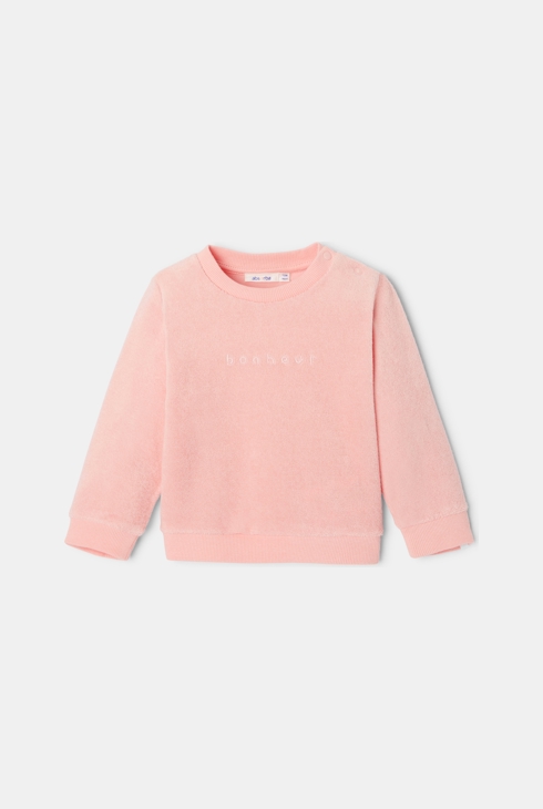 Sweat en coton rose mixte Absorba 1