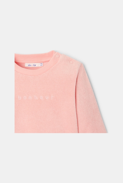 Sweat en coton rose mixte Absorba 2