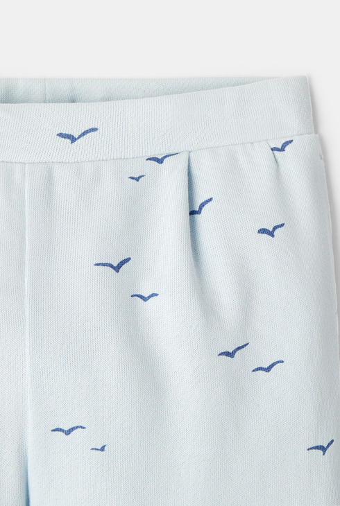 Pantalon molleton bleu bébé garçon 2