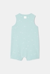 Combinaison courte en coton turquoise mixte Absorba 2