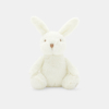 Petit doudou lapin en peluche blanc naissance Absorba