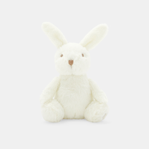 Petit doudou lapin en peluche blanc naissance Absorba 1