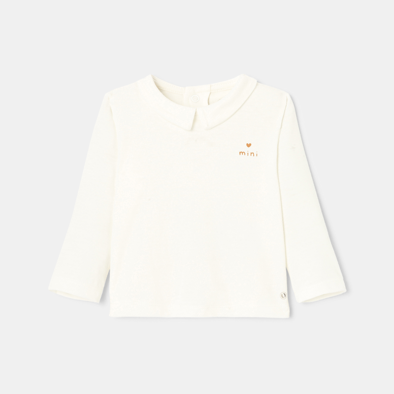 Absorba - T-shirt en jersey col polo blanc naissance Absorba - Garcon