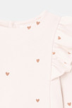 Sudadera de muletón con mangas con volantes rosa unisex Absorba 2