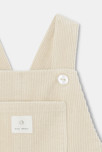 Salopette en velours côtelé beige mixte Absorba 3