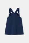 Vestido de tirantes de muletón azul bebé niña Absorba 3
