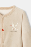 Pijama entero con pies de terciopelo beige recién nacido Absorba 2