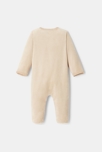 Pijama entero con pies de terciopelo beige recién nacido Absorba 4