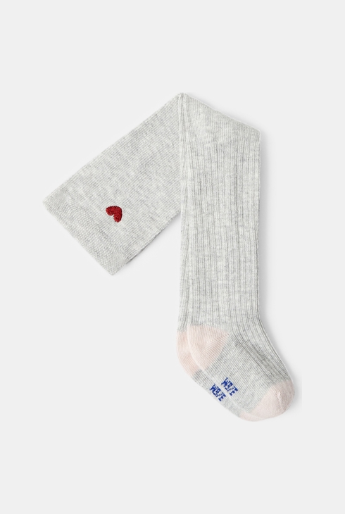 Collant caldi in jacquard grigio mélange misto Absorba 1