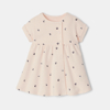 Robe molleton rose bébé fille