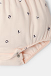 Barboteuse molleton rose bébé fille 3