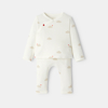 Ensemble 3 pièces coton blanc bébé mixte