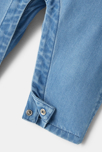 Salopette chambray bleu bébé mixte 3