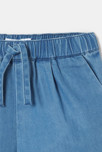 Short denim léger bleu chambray bébé mixte 2