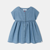 Robe denim léger bleu chambray bébé fille