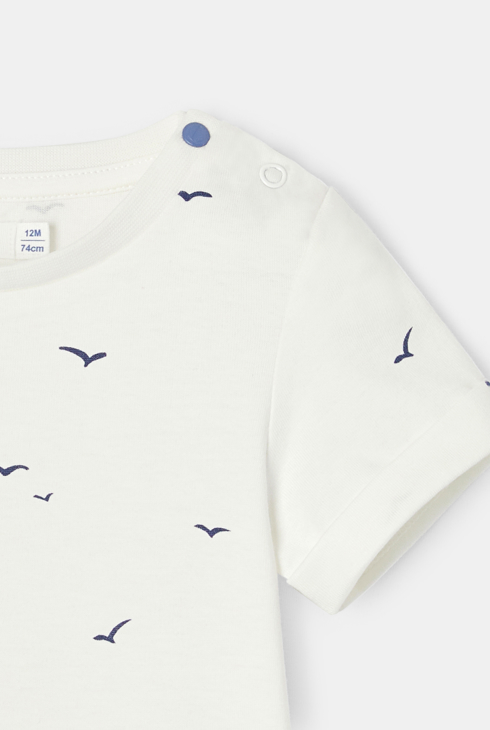 T-shirt jersey bleu bébé mixte 2