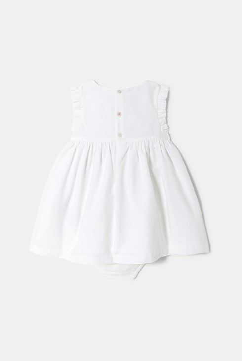 Festliches weißes Babykleid aus osmanischer Baumwolle für Mädchen 2