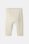 Ensemble 2 pièces en interlock et nid d'abeille beige bébé mixte 3