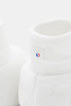 Chaussons en coton tubique blanc bébé mixte 2