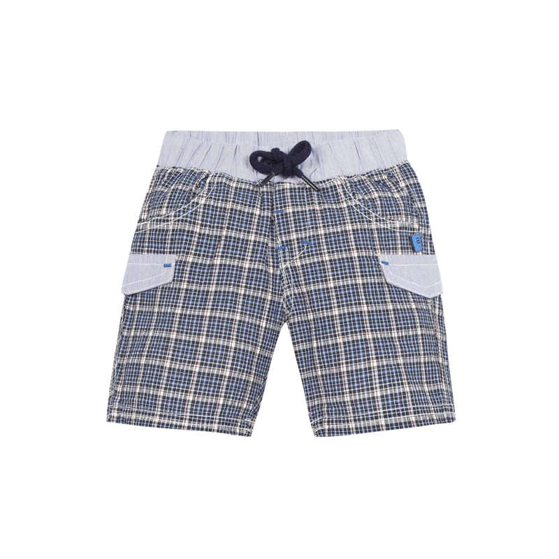 Bermuda en coton marine écossais bébé garçon Absorba - 9M