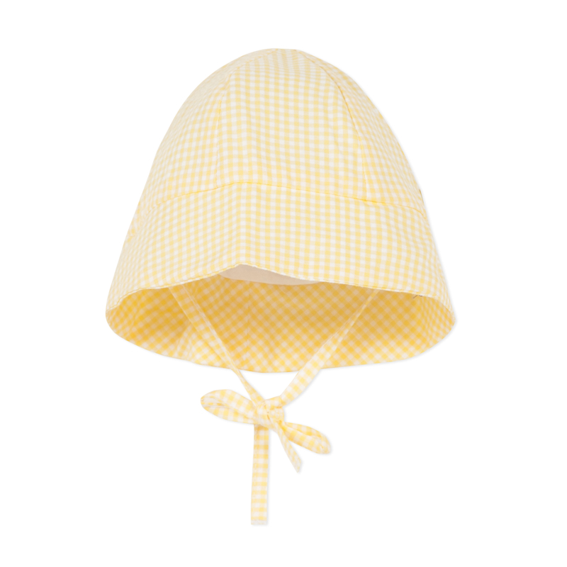 Absorba - Bob en voile de coton vichy jaune naissance Absorba - Fille