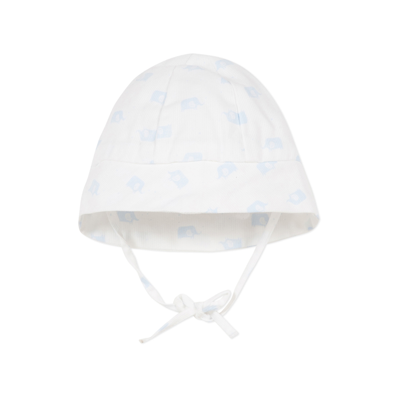 Absorba - Bob à motifs d'éléphants, coton blanc naissance Absorba - Mixte