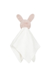 Doudou lapin en fausse fourrure et matière lange mixte Absorba