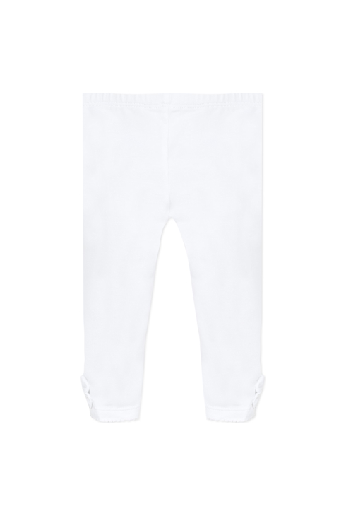 Legging bébé en jersey blanc bébé fille Absorba 1