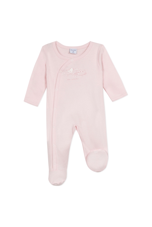 Dors-bien bébé rose en coton mixte Absorba 1