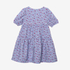 Robe fille micro fleurs bleue Catimini