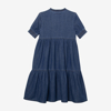 Robe fille en jean brodé bleue Catimini