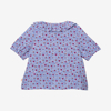 Blouse fille micro fleurs pressions bleue Catimini