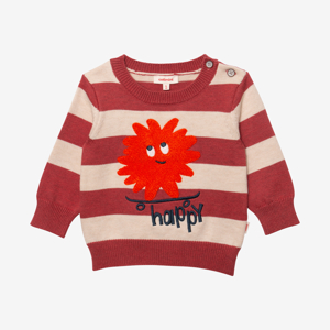 Pull bébé garçon rayures graphiques rouge Catimini 1